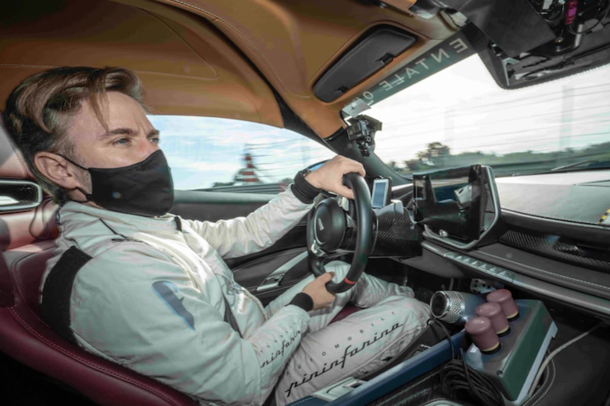 Nick Heidfeld an der Arbeit