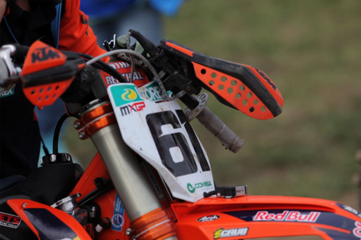 Das demolierte Bike von Prado