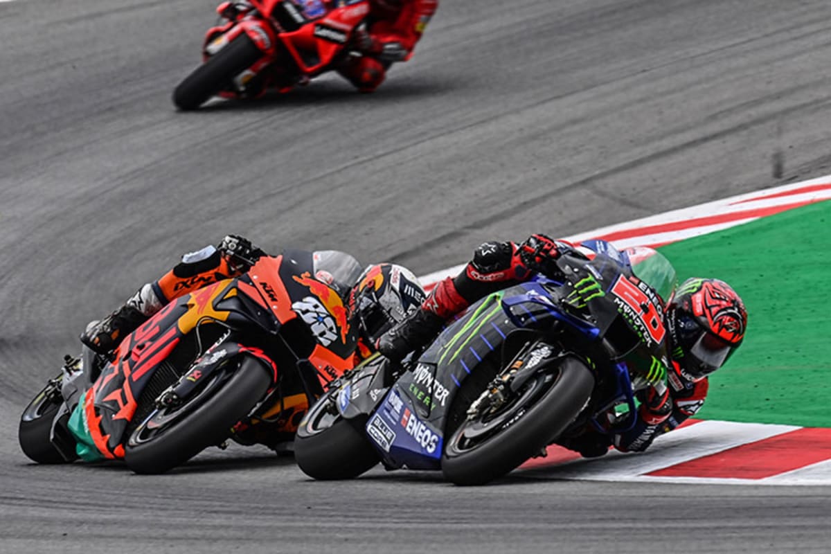 Das Duell des Tages: Fabio Quartararo (20) vor Oliveira (88)