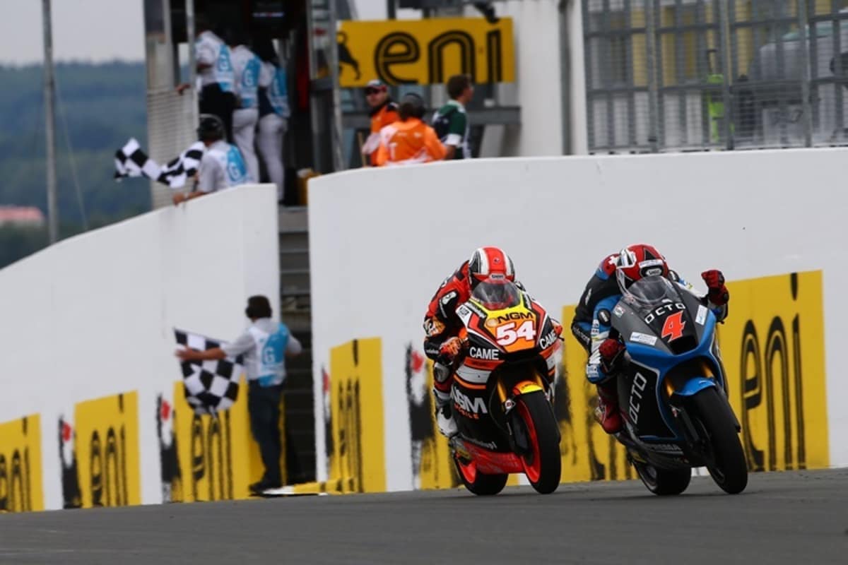 Randy Krummenacher bei der Zieldurchfahrt