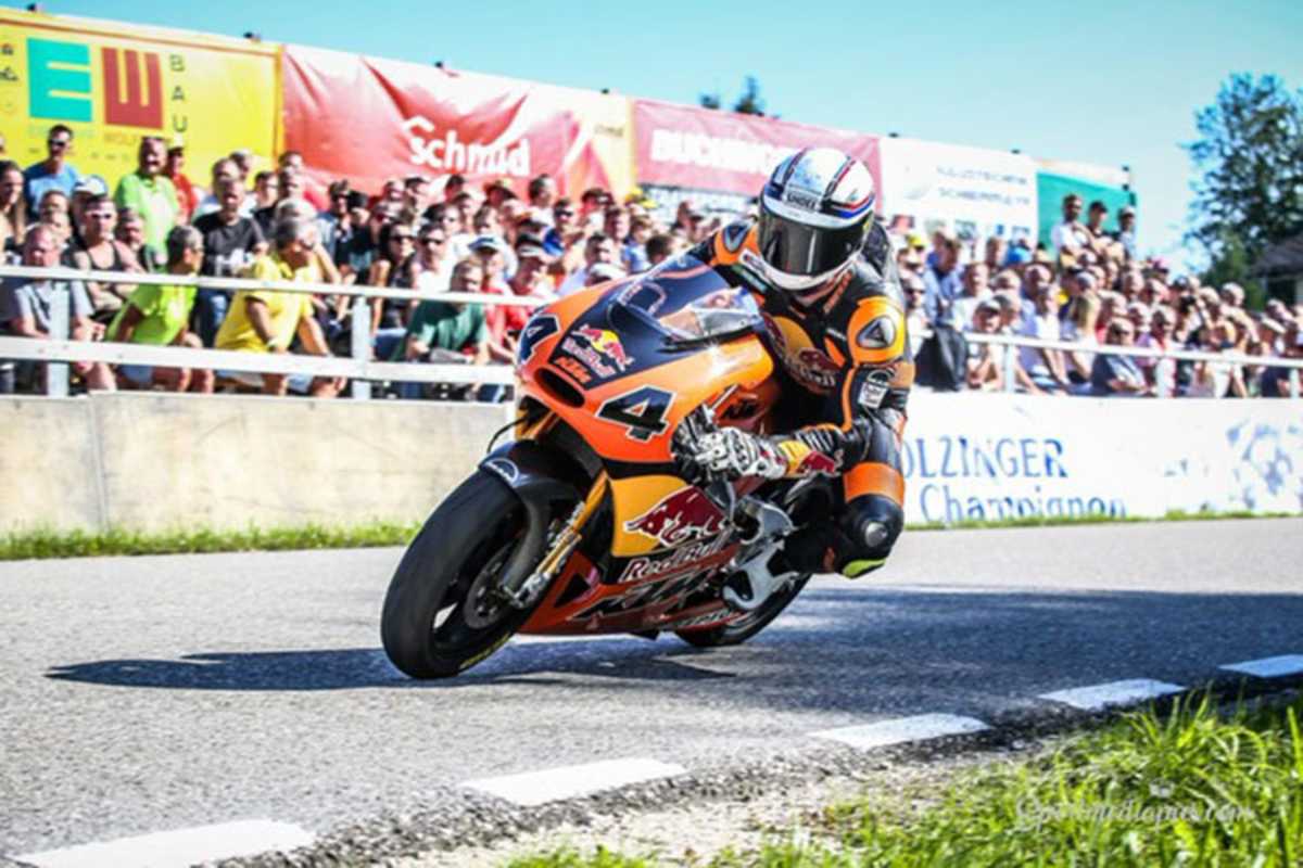 Michi Ranseder auf der Zweitakt-KTM 250