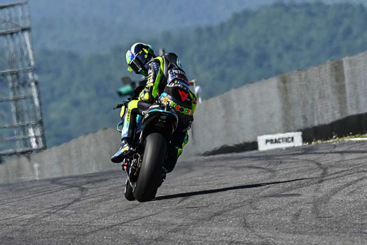 Wieder nicht vorne dabei: Rossi im FP1 in Mugello