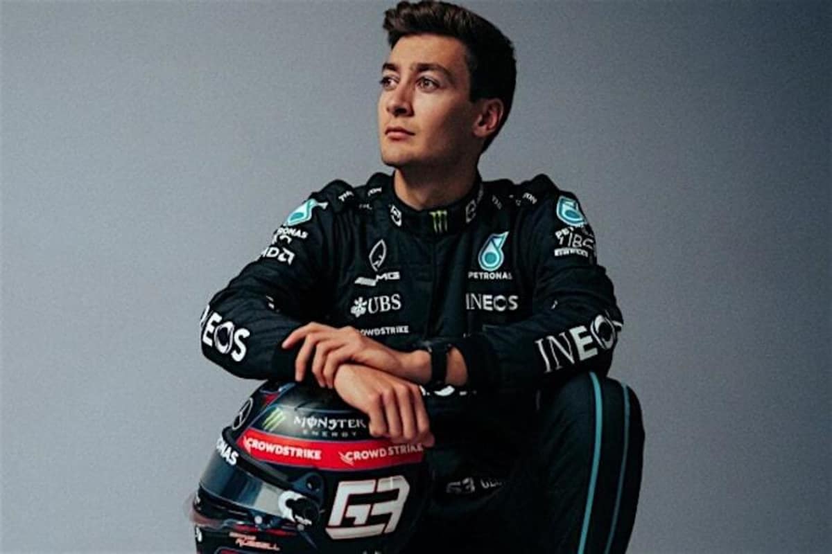 Russell und sein Helm für die Saison 2022