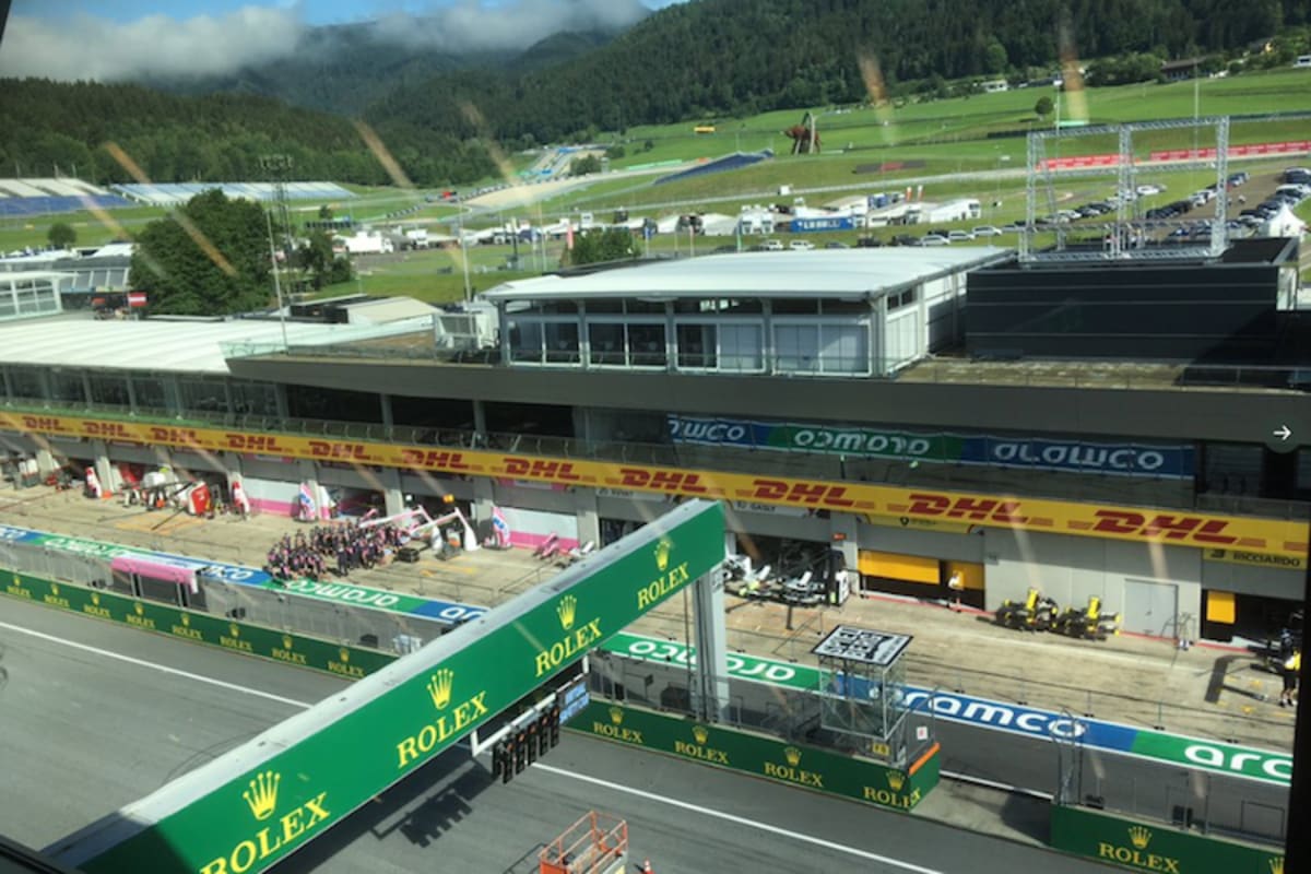 Blick aus dem Pressezentrum