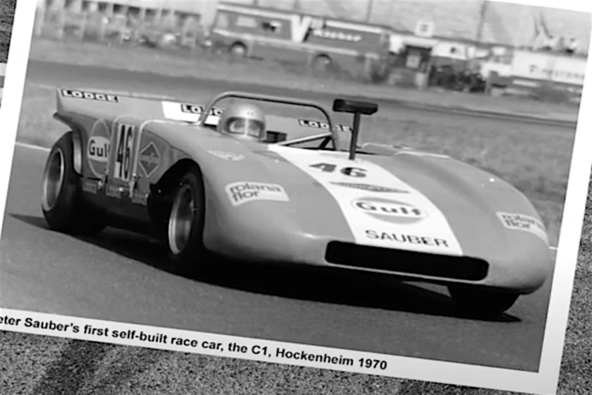 Der Chef im Sauber C1