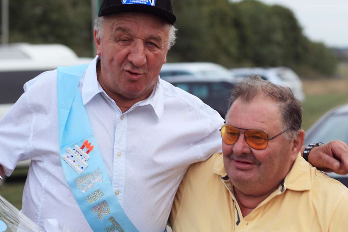 Jahrzehntelange Weggefährten auf dem Gespann der polnischen Freunde und Heinz Hoppe