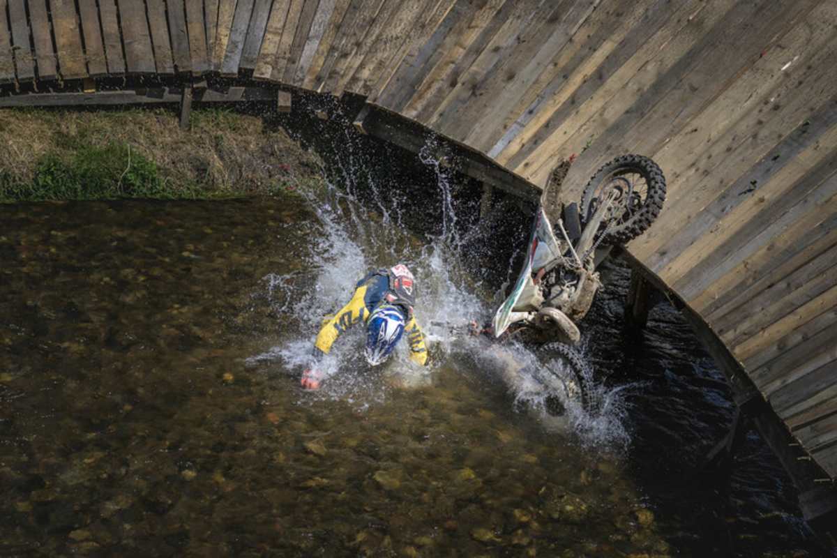 Nicht immer geht alles gut beim Enduro