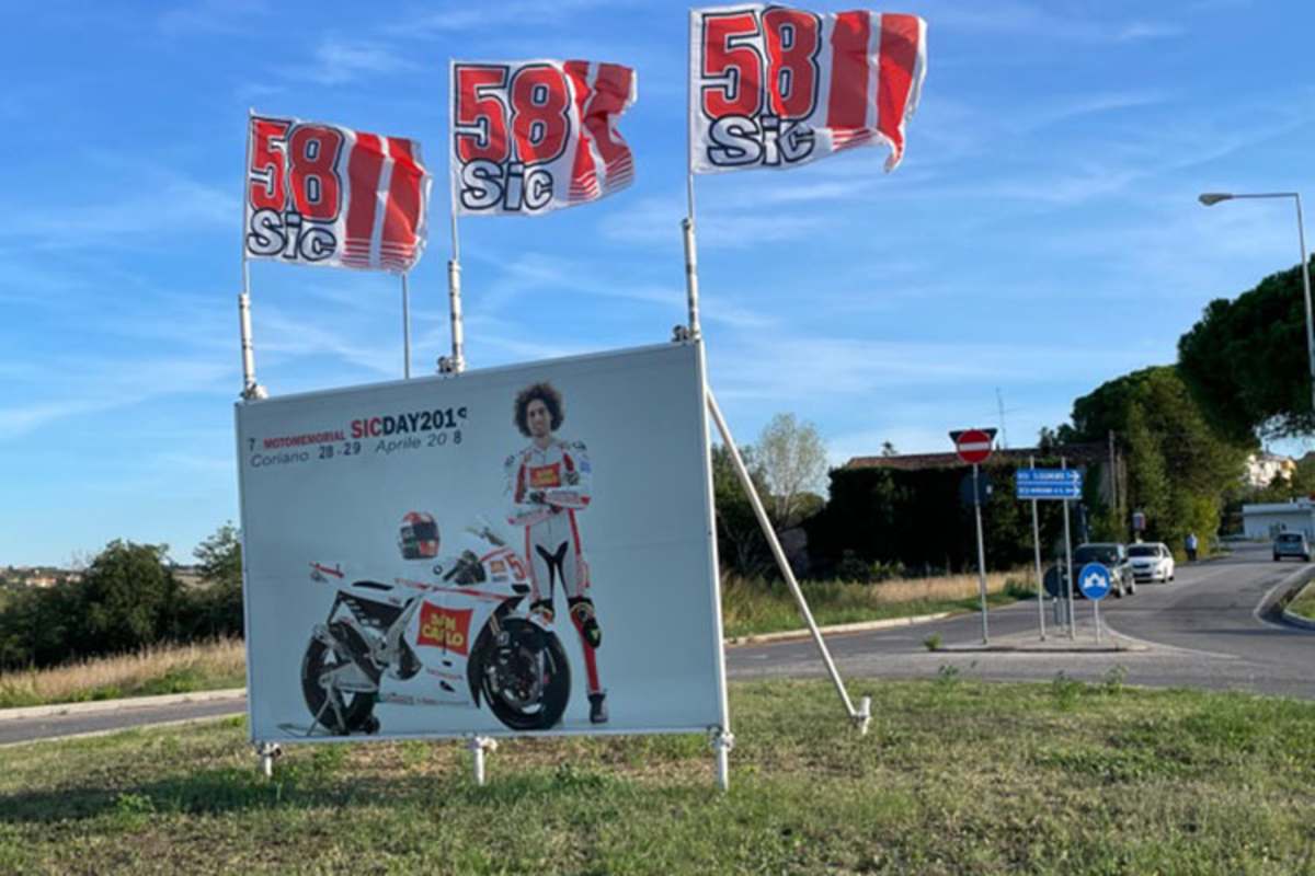 Letzter Kreisverkehr vor Coriano: Marco Simoncelli bleibt unvergessen