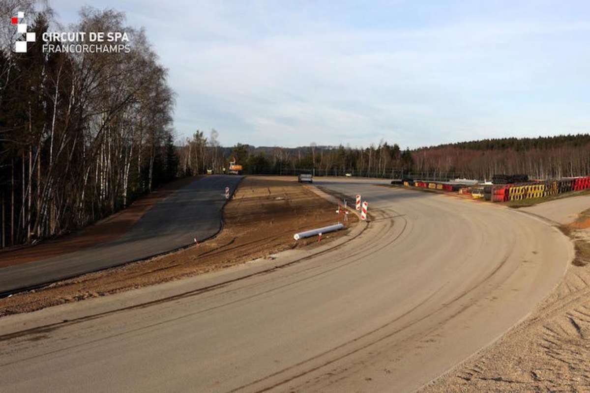 Arbeit in der Malmédy-Kurve