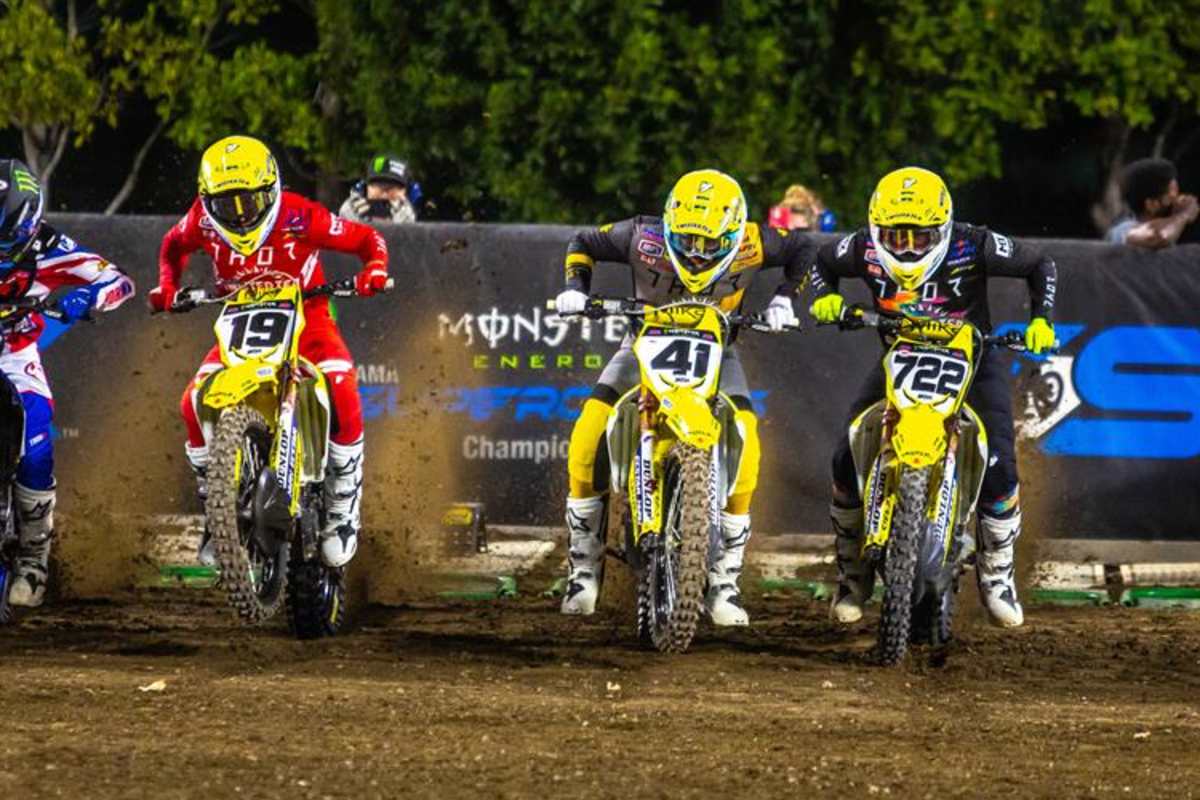 Die gelben Motorräder von Suzuki sind auch in den USA rar geworden