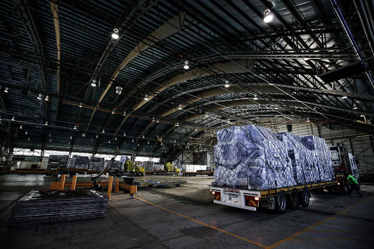 Der Logistik-Aufwand für Übersee ist gigantisch