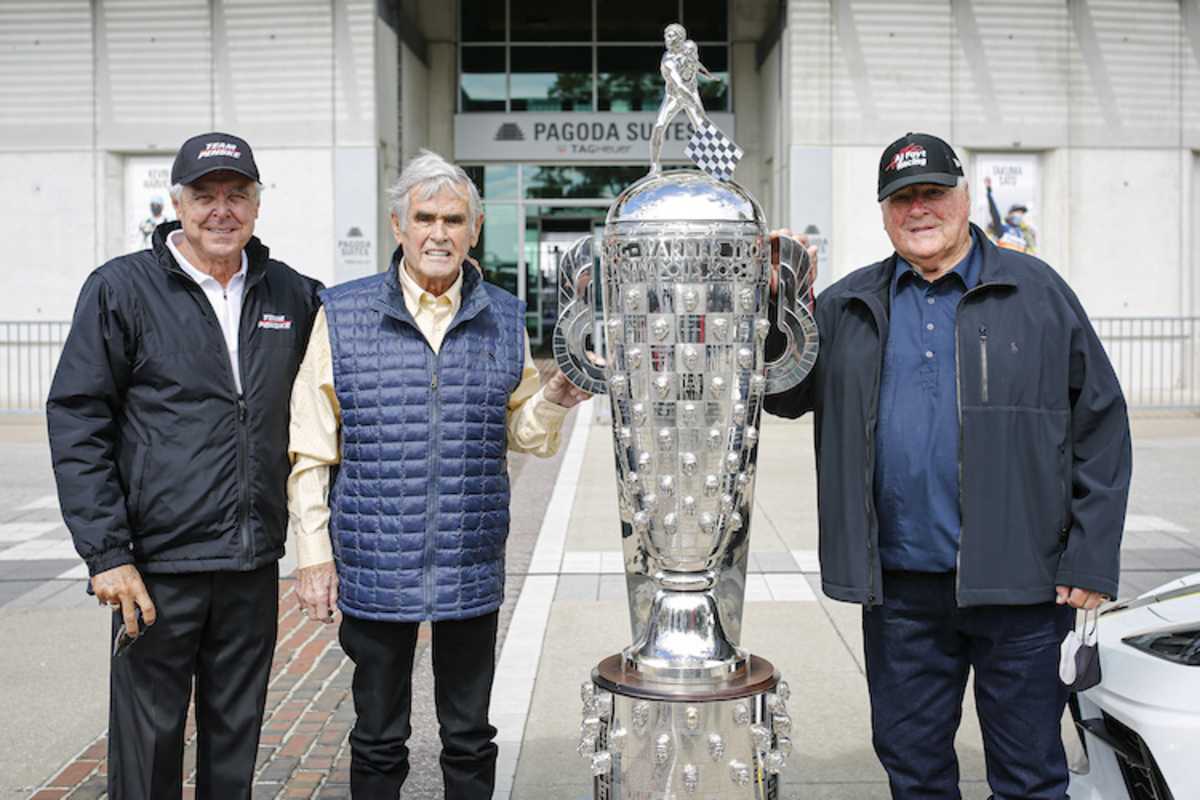 Rick Mears, Al Unser und A.J. Foyt