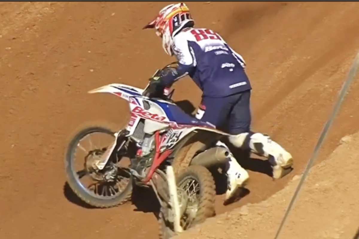 Jeremy van Horebeek musste das Qualifikationsrennen vorzeitig beenden