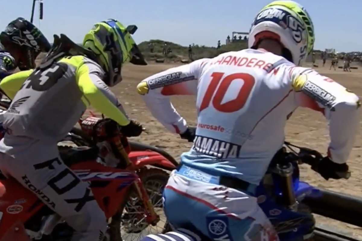 Calvin Vlaanderen am Start zum ersten MXGP-Lauf