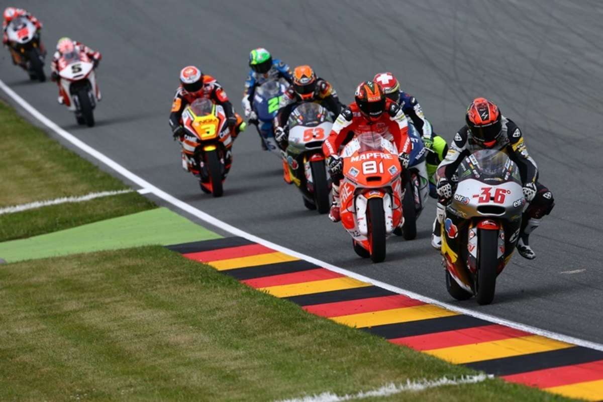 Während des Moto2-Rennens