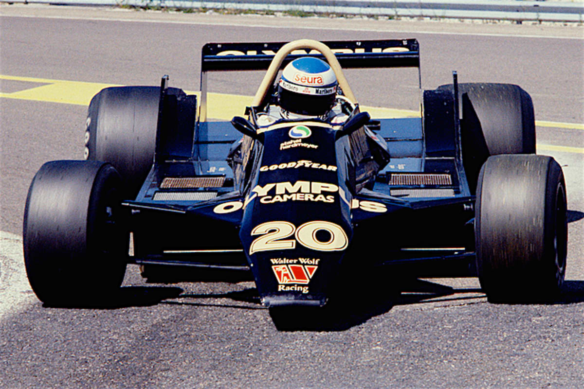 Nico Rosberg 1979 im Renner von Walter Wolf Racing