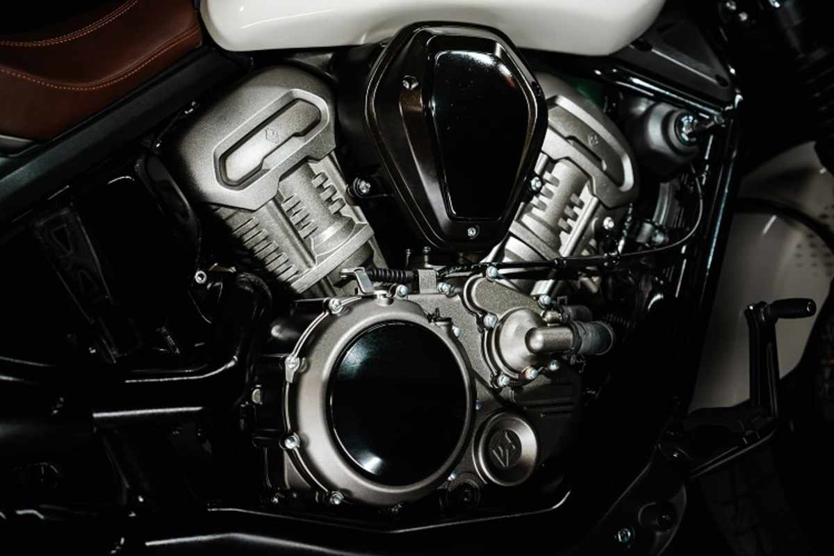 Unkonventioneller Cruiser-Antrieb: Der V4 ist quadratisch ausgelegt und leistet 108 PS