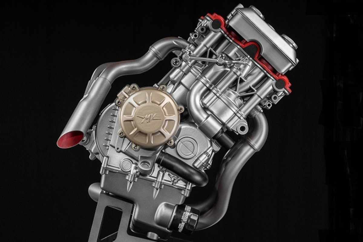 Schmaler als ein R4, kompakter als ein V4 - der Q5 von MV Agusta ist ein einzigartiges Motorenlayout