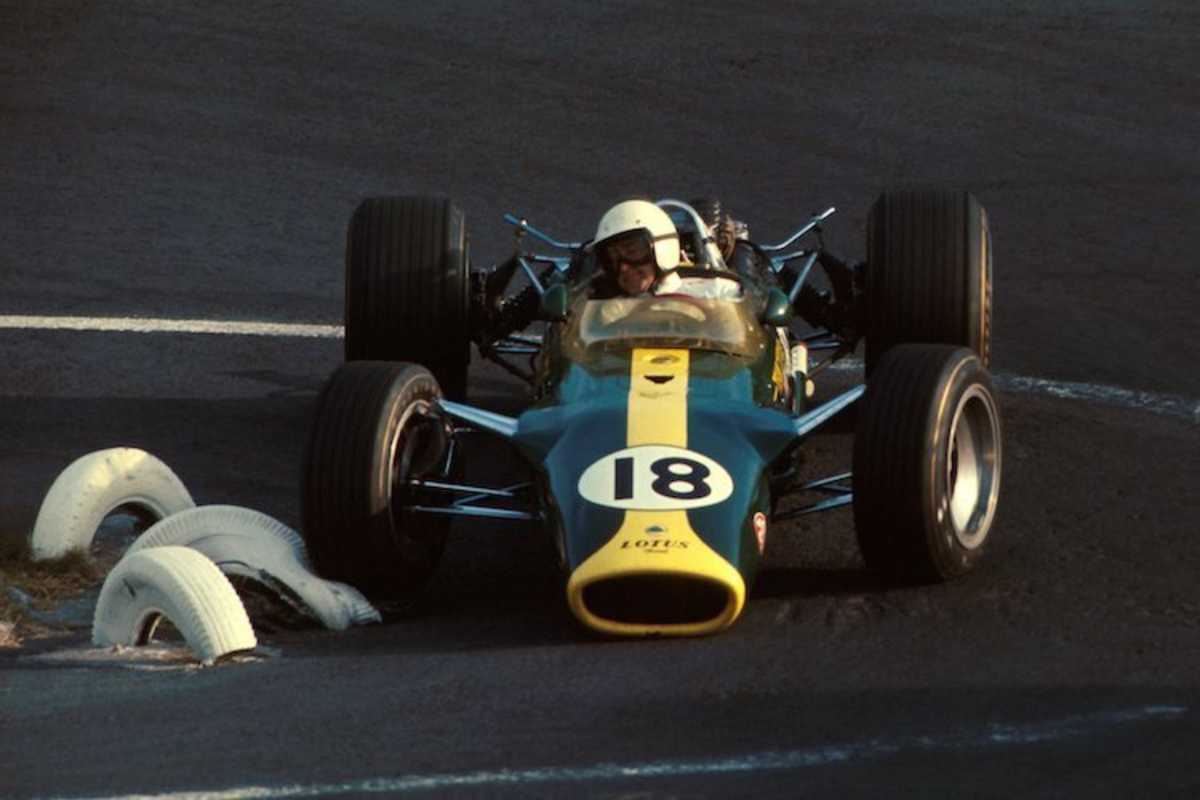 Moisés Solana mit seinem Lotus 1967 in Mexiko