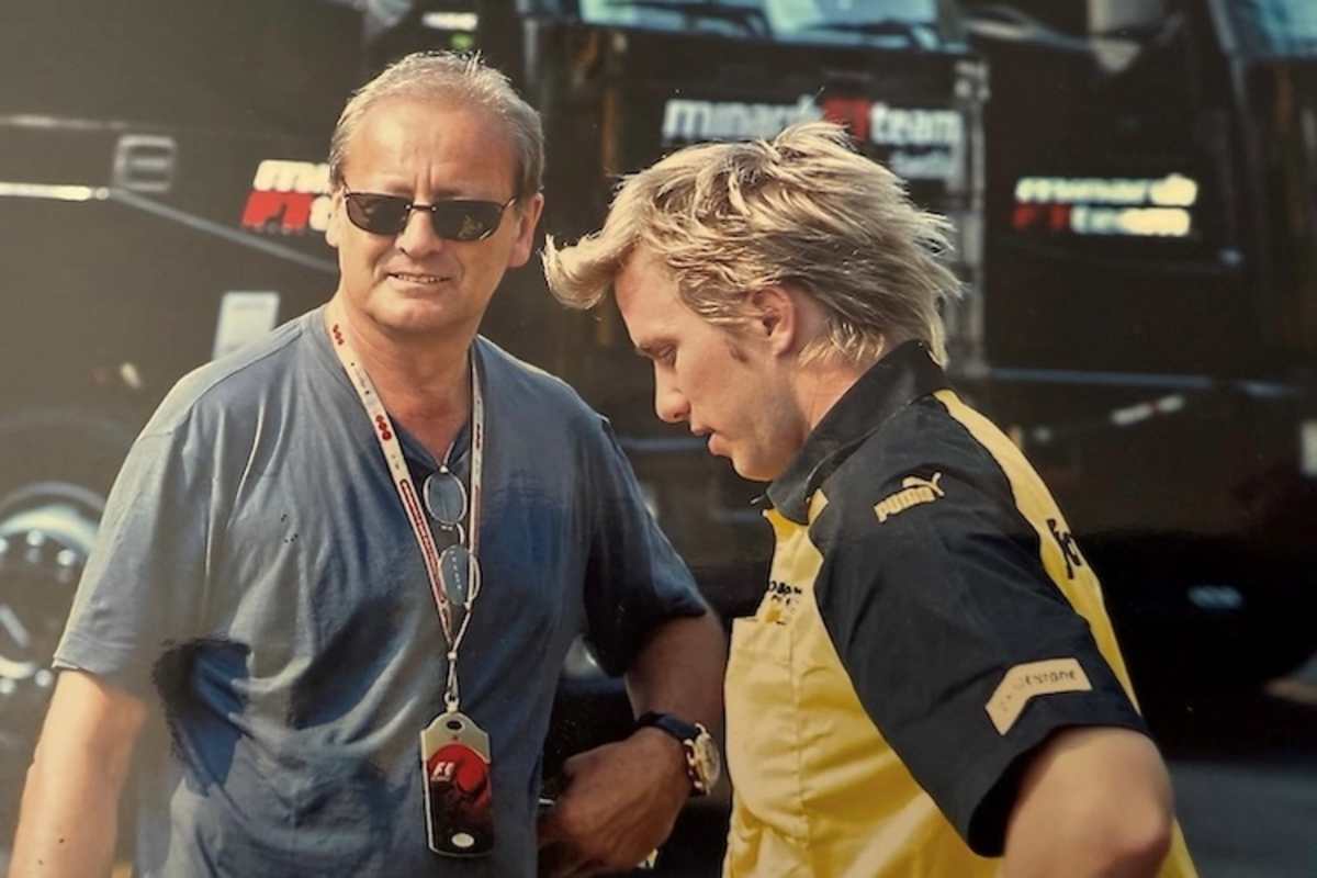 Formel 1-Kundschaft: Nick Heidfeld und sein Manager Werner Heinz