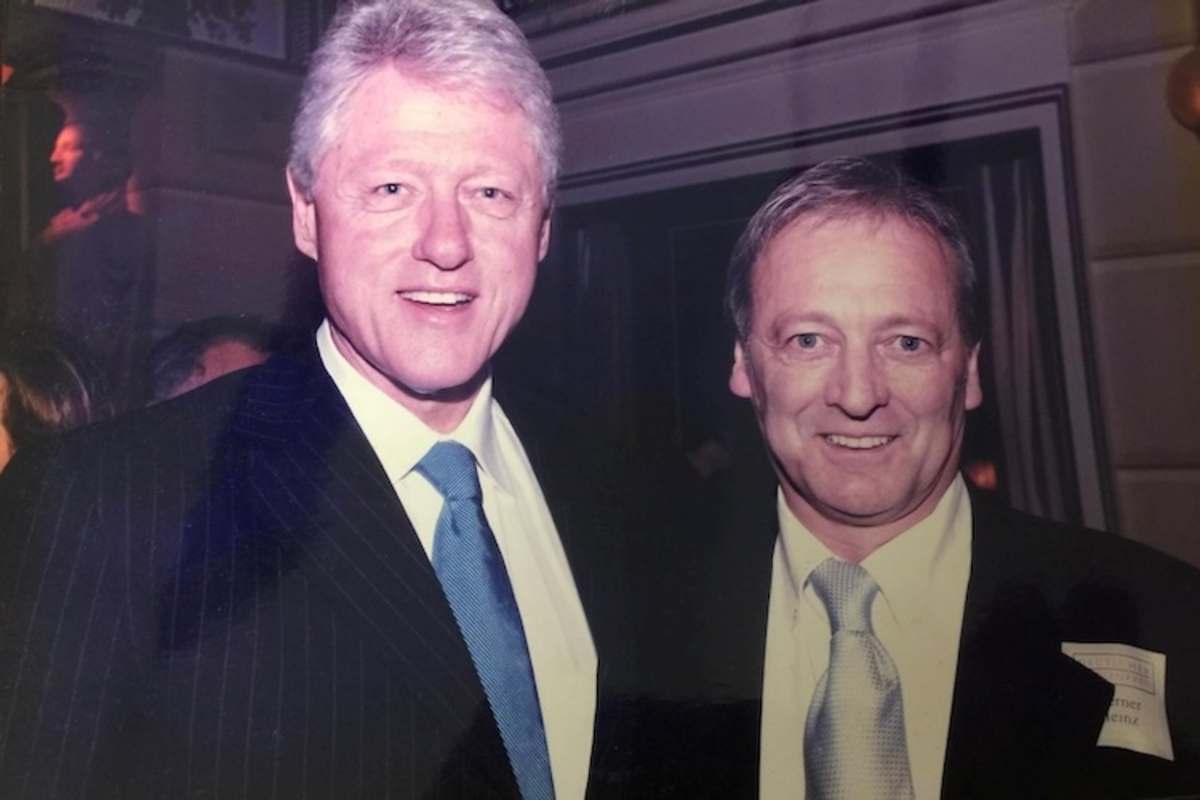 ...und mit dem früheren US-Präsidenten Bill Clinton