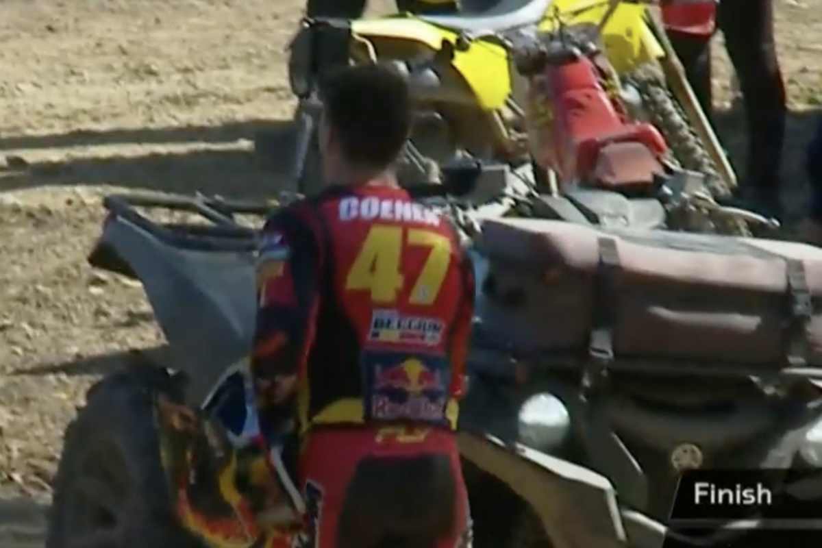 Sacha Coenen stürzte und fiel aus