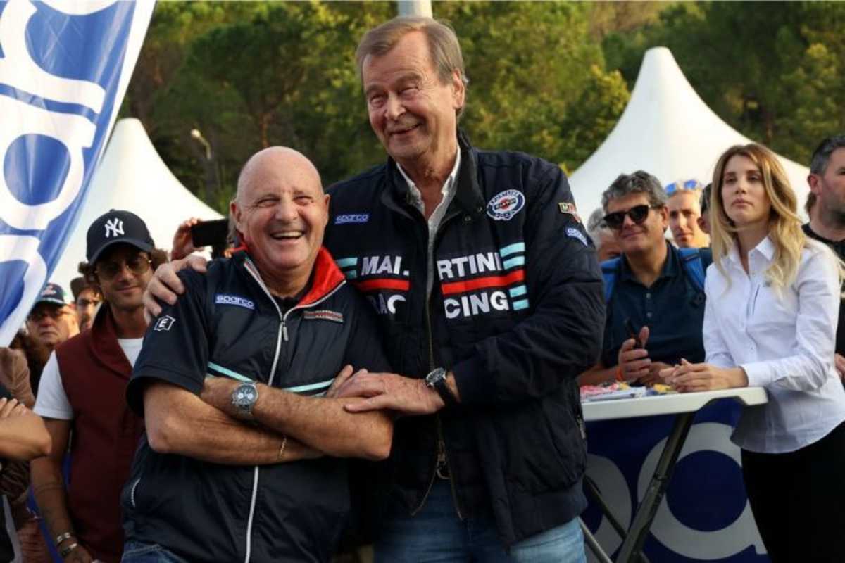 Leben darf Spaß machen: Miki Biasion und Markku Alen bei der Rallylegend 2024