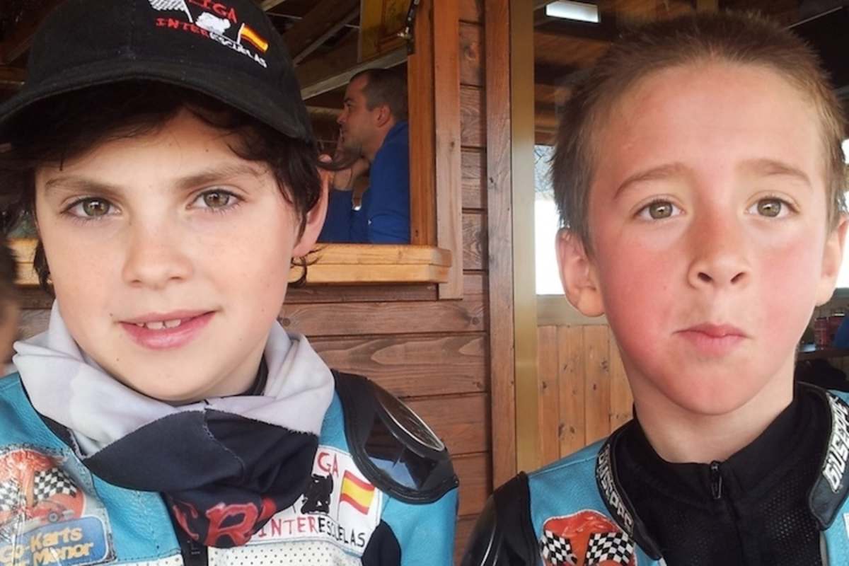 Die MiniGP-Piloten Fermin und Pedro