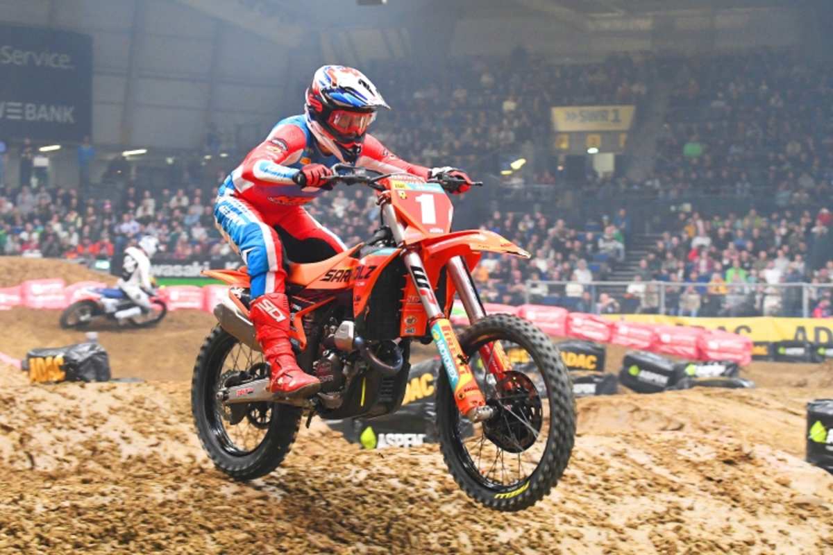 Calvin Fonvieille stürzte im Vorlauf und musste Schadensbegrenzung betreiben