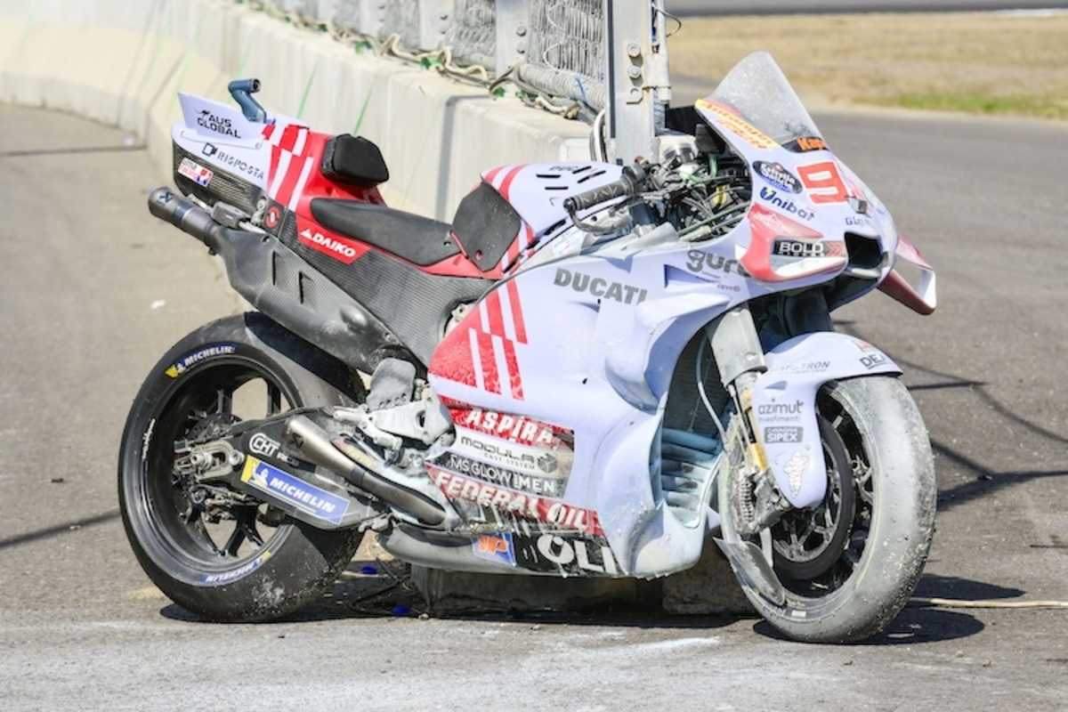 Marc Marquez (Ducati): Sein Rennen ging in Runde 12 in Flammen auf