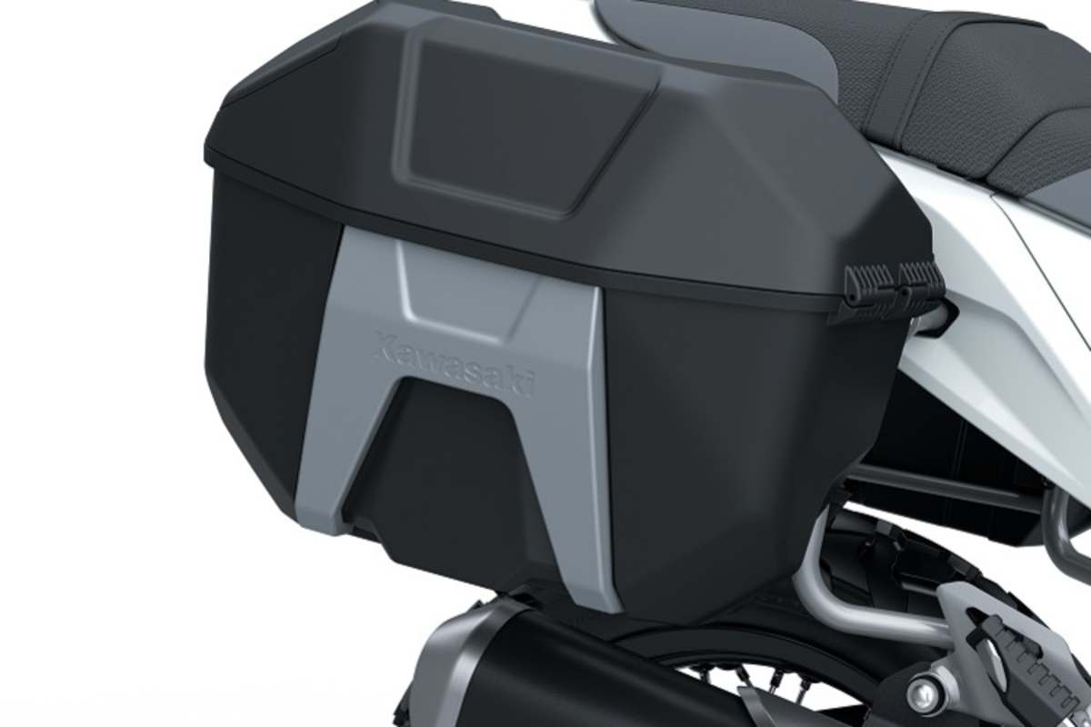 Fiel uns schon beim Tourer 1100SX auf: Kawasaki integriert Seitenkoffer gekonnt ins Gesamtdesign