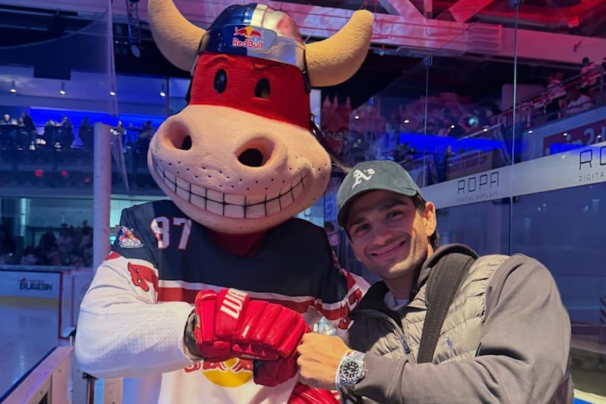 Jorge Martin besuchte ein Heimspiel des EC Red Bull Salzburg