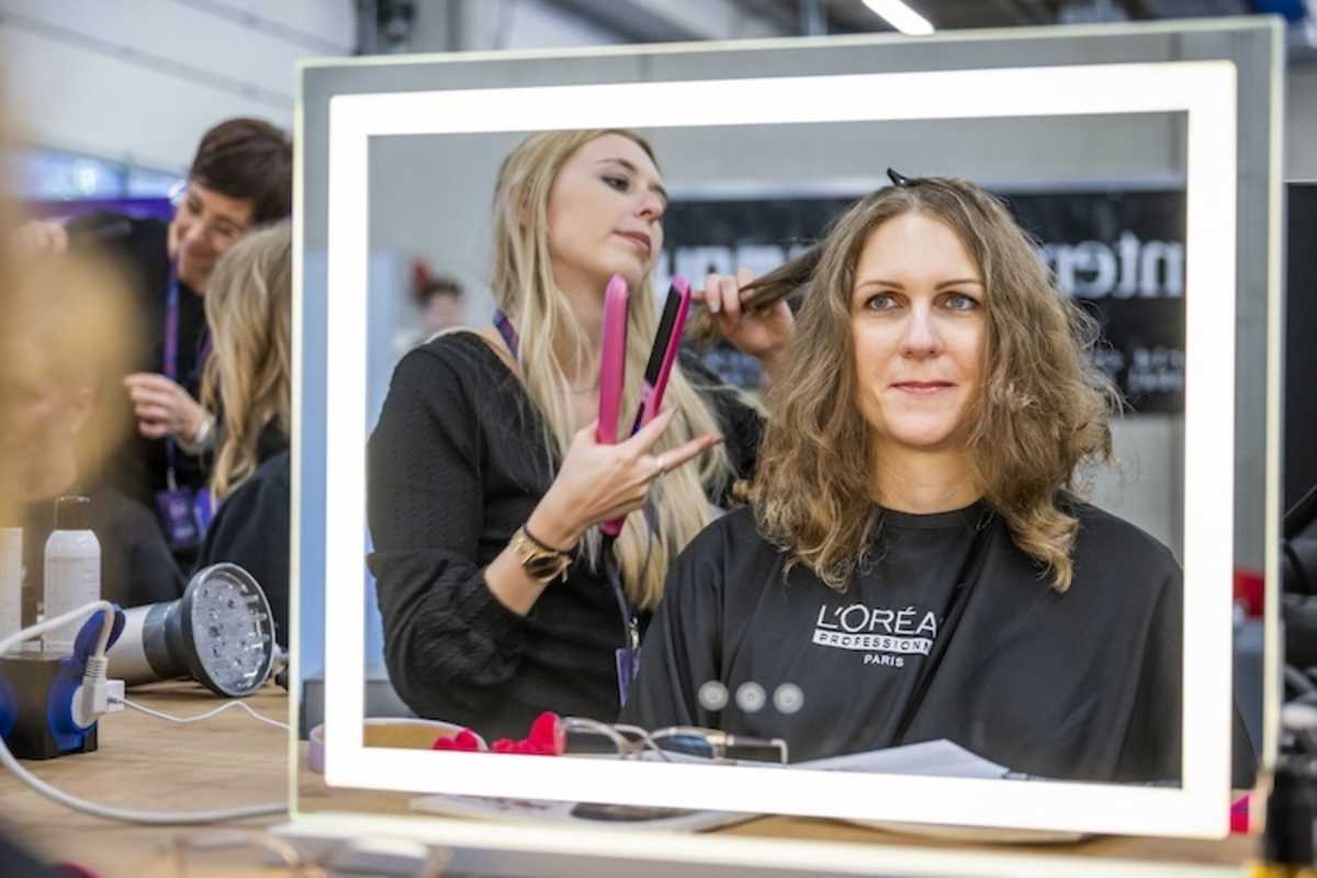 Eine Styling-Session gab es auch noch