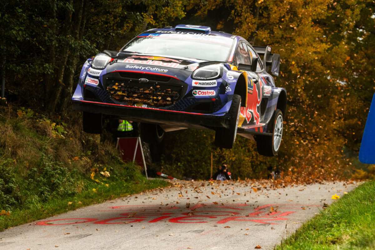 Nach einem Sprung brach die Aufhängung am Ford von Gregoire Munster: Das vorzeitige Aus