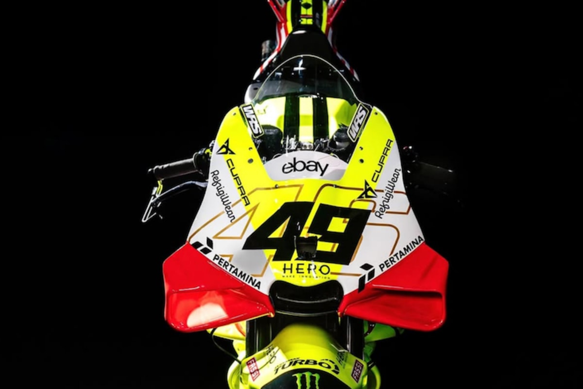 Die Ducati Desmosedici von VR46 Racing in den speziellen Farben für den Indonesien-GP