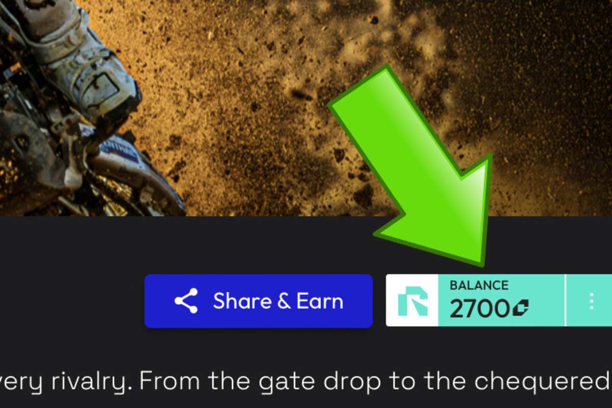 Nach der Zahlung erscheint das Guthaben der Casts