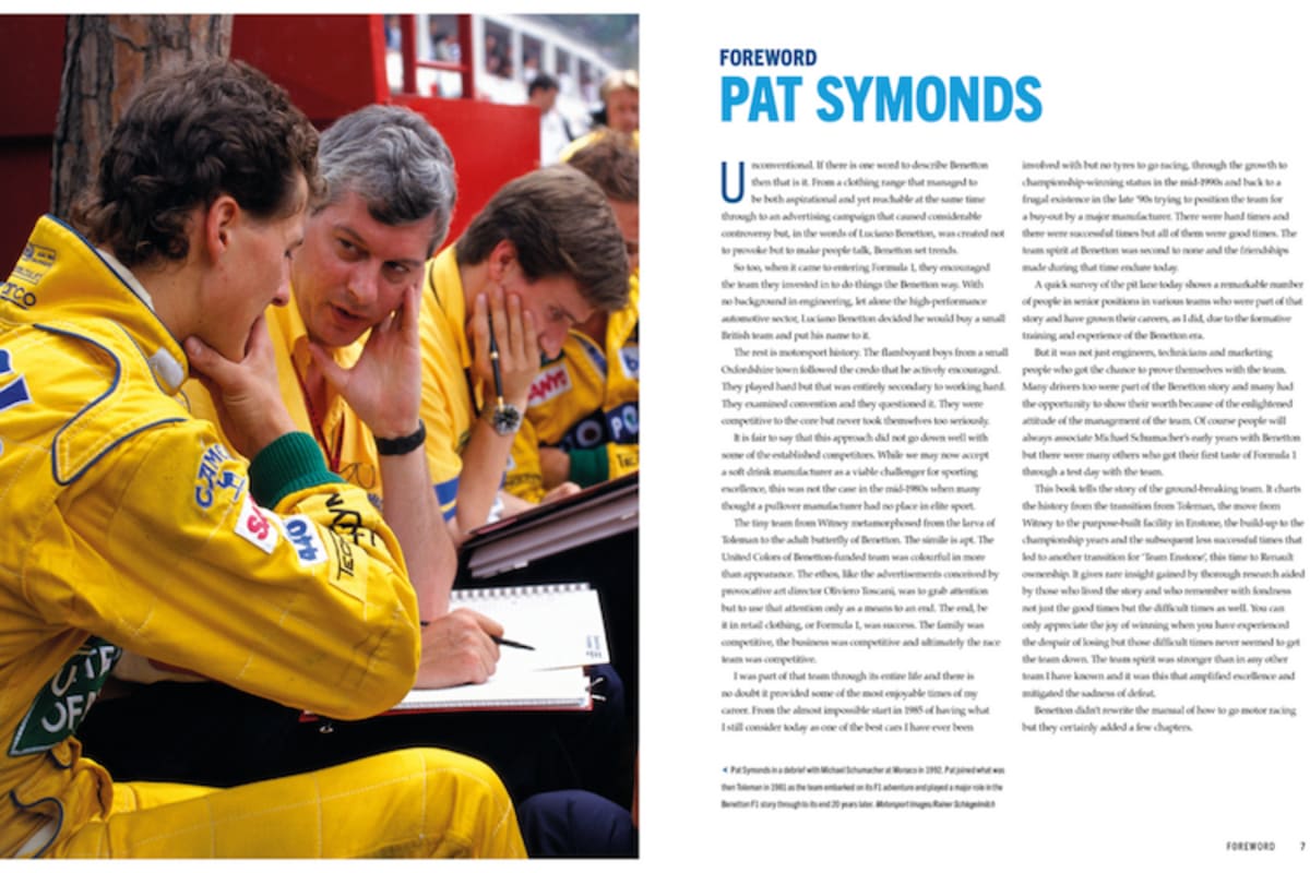 Schumi-Weggefährte Pat Symonds hat das Vorwort verfasst