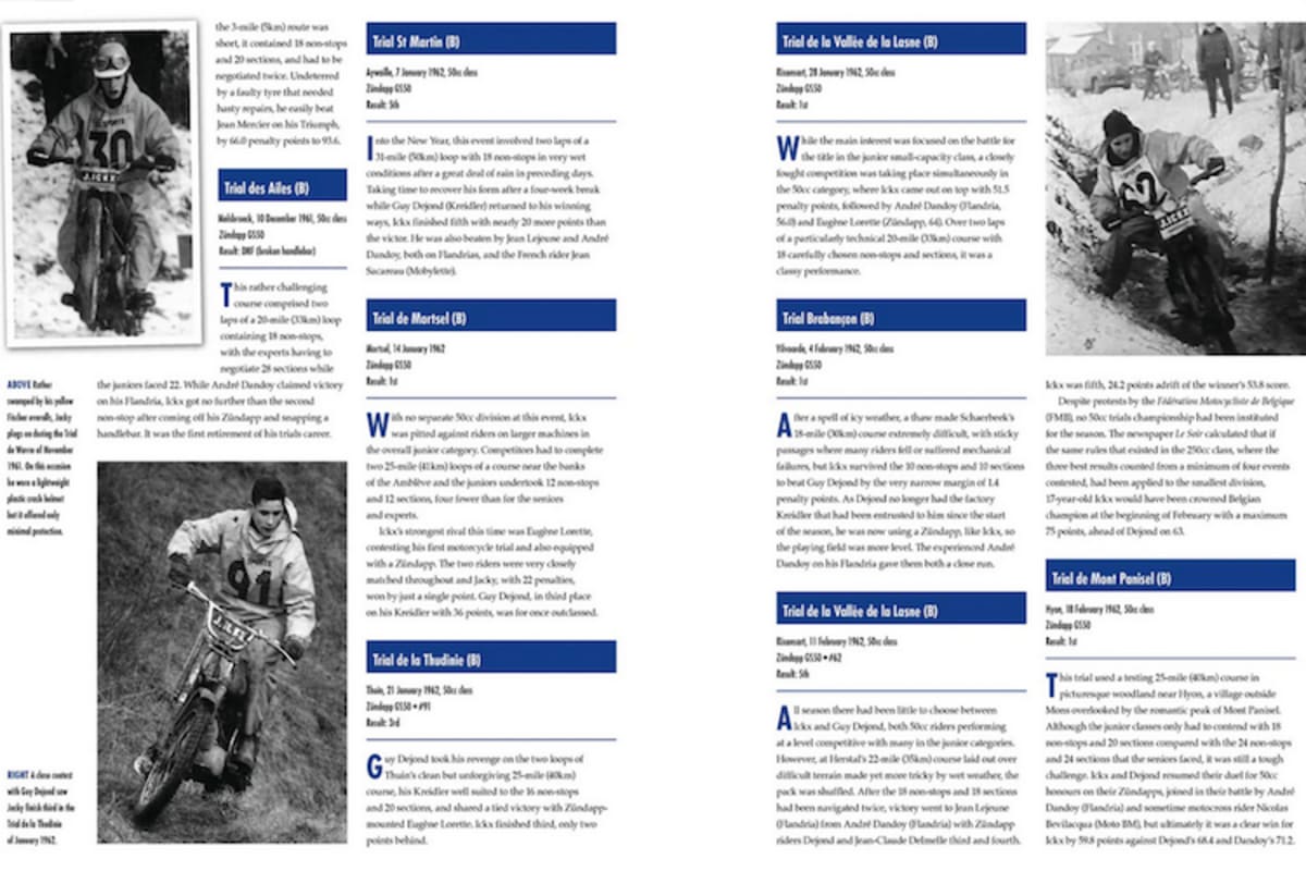 Bescheidene Anfänge im Trial-Sport