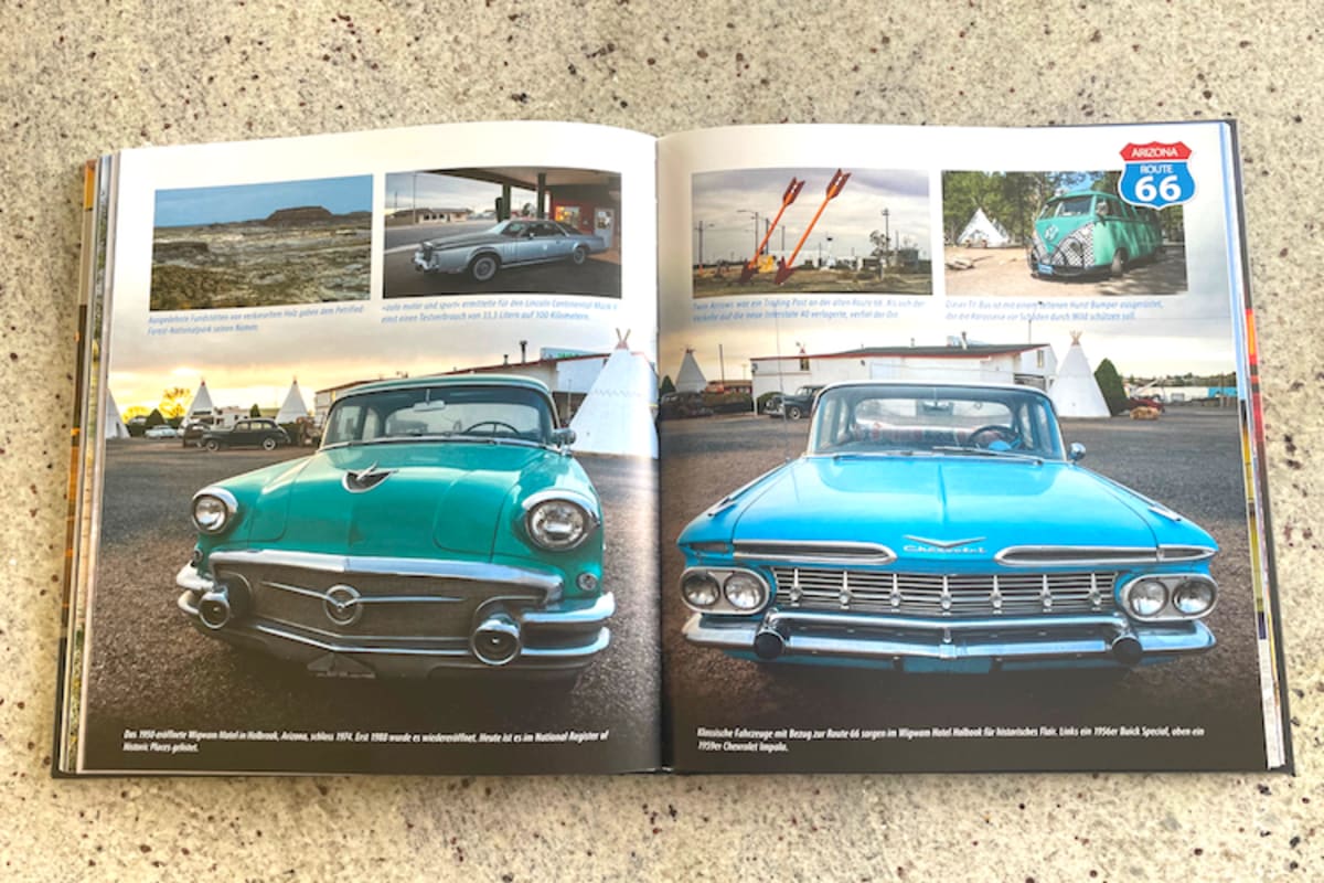 Beim Wigwam Motel von Holbrook (Arizona)