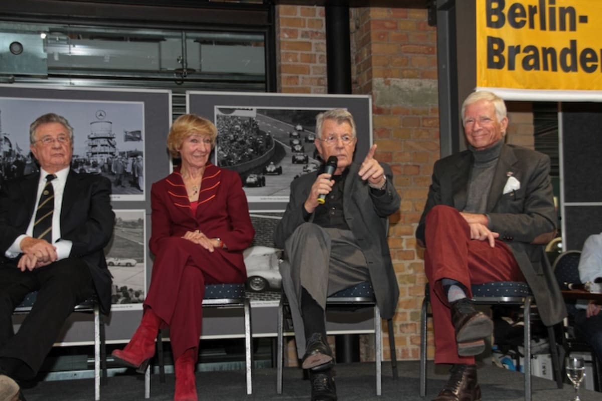 Berliner Runde - Herrmann, Heidi Hetzer, Moderator Braun, Rosemeyer jun. 2012 anlässlich Feierstunde 90 Jahre Avus 