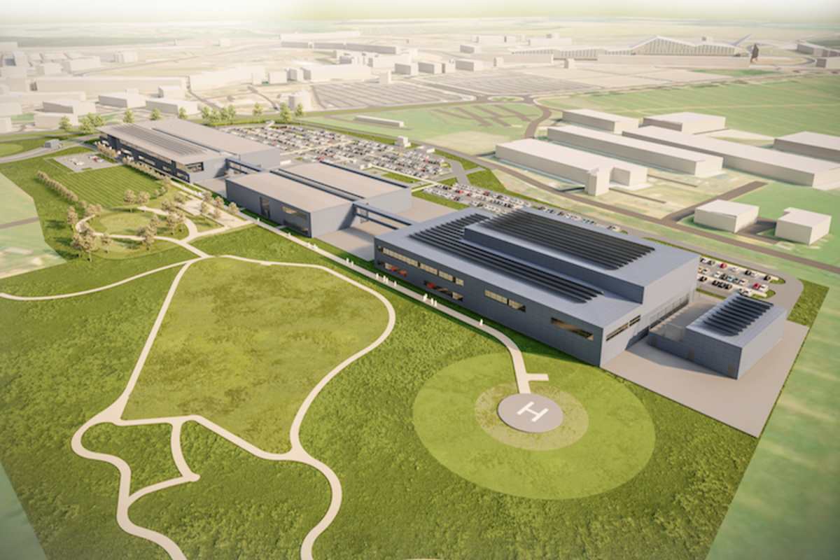 So wird das neue Aston Martin-Werk aussehen