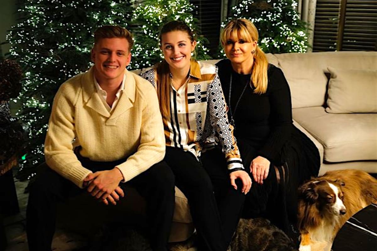 Mick, Gina-Maria und Corinna Schumacher