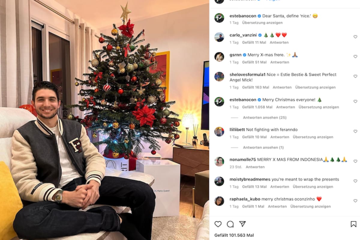 Esteban Ocon hatte eine Frage an den Weihnachtsmann