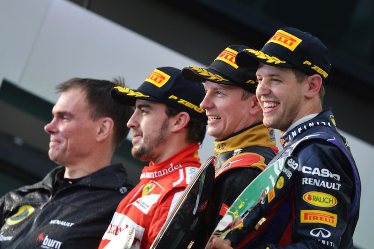 Das Siegerpodest in Australien 2013