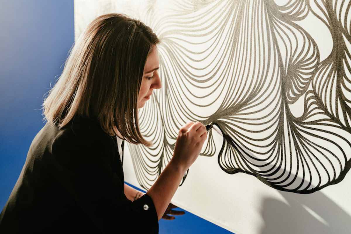 Anna Tangles an der Arbeit