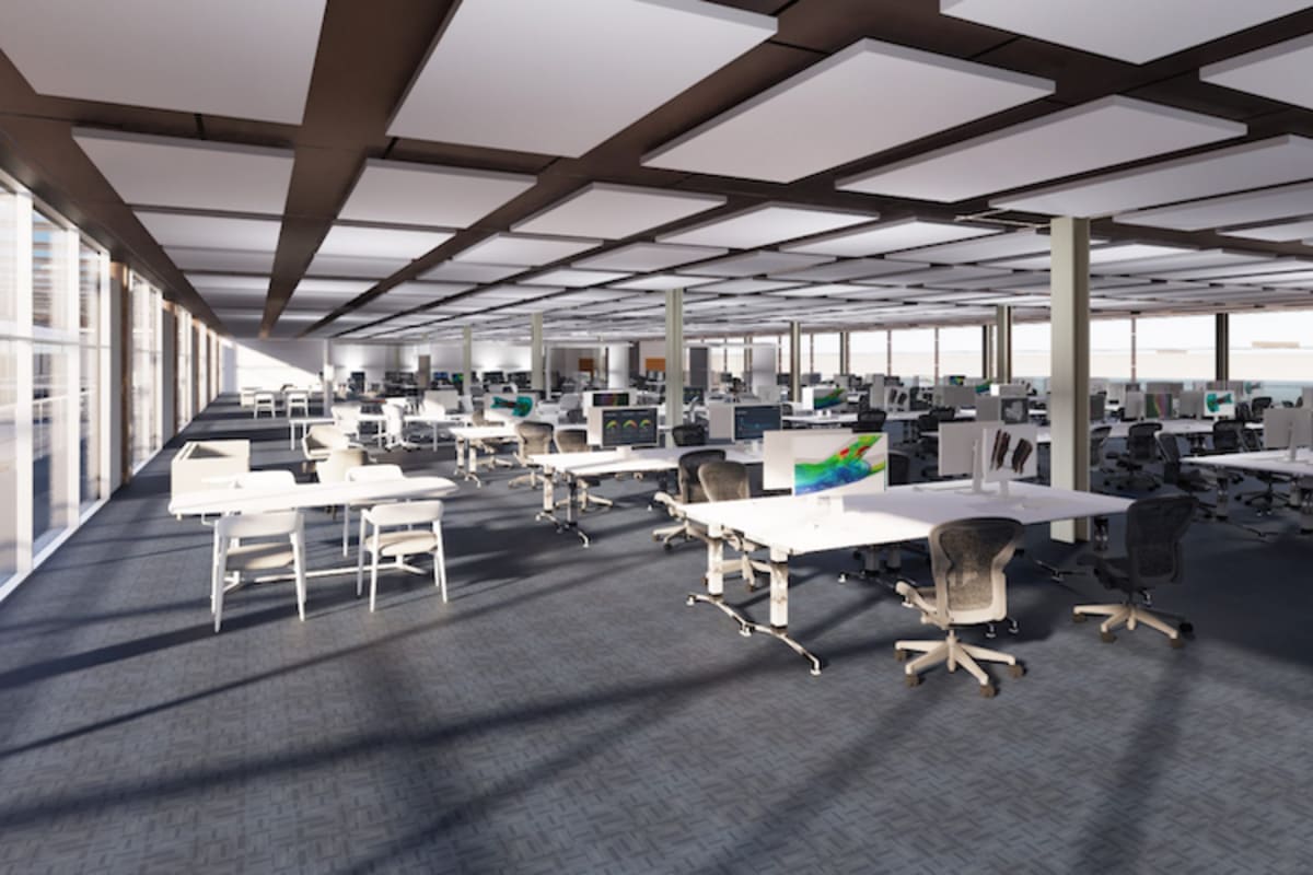 Blick in die Arbeitsbereiche