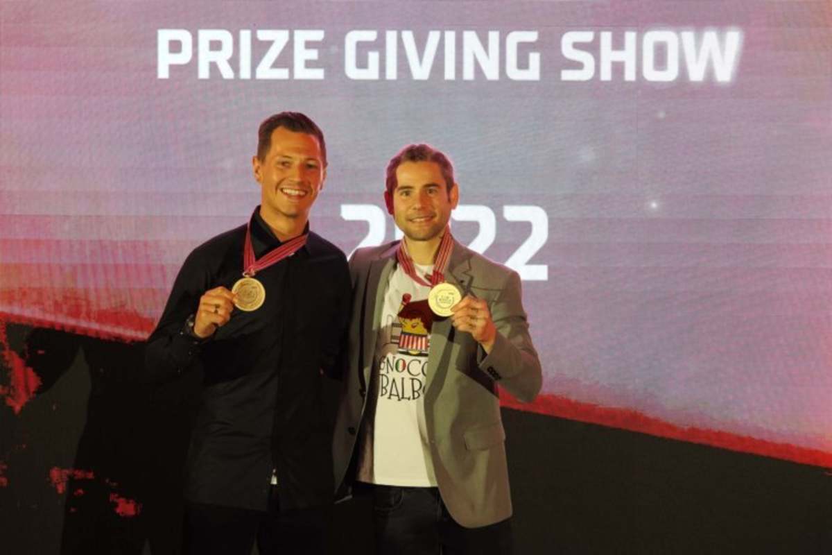 Die Weltmeister Dominique Aegerter (SSP) und Alvaro Bautista (SBK)