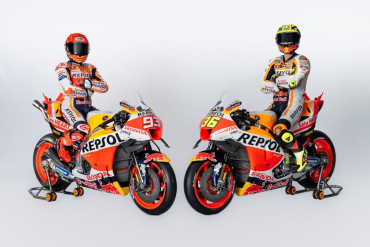 Marc Márquez und Joan Mir im kompletten 2023er-Look