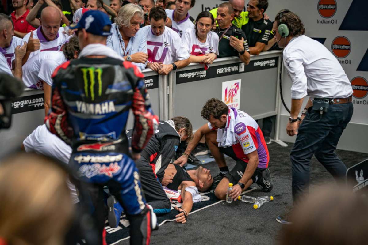 «Über dem Limit» in Indien: Die Hitze mit der hohen Luftfeuchtigkeit brachte selbst die Spitzensportler ans Limit – Jorge Martin dehydriert im Parc Fermé