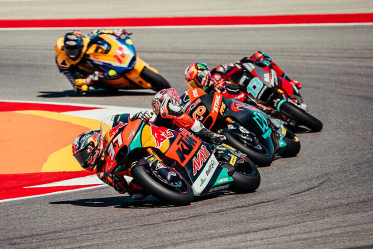 WM-Leader Pedro Acosta (37) vor dem Pons-Schützling Canet (40) und Vietti (13)